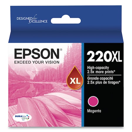 Epson T220XL320-S (220XL) DURABrite Ultra High-Yield Ink, 450 Page-Yield, Magenta T220XL320-S